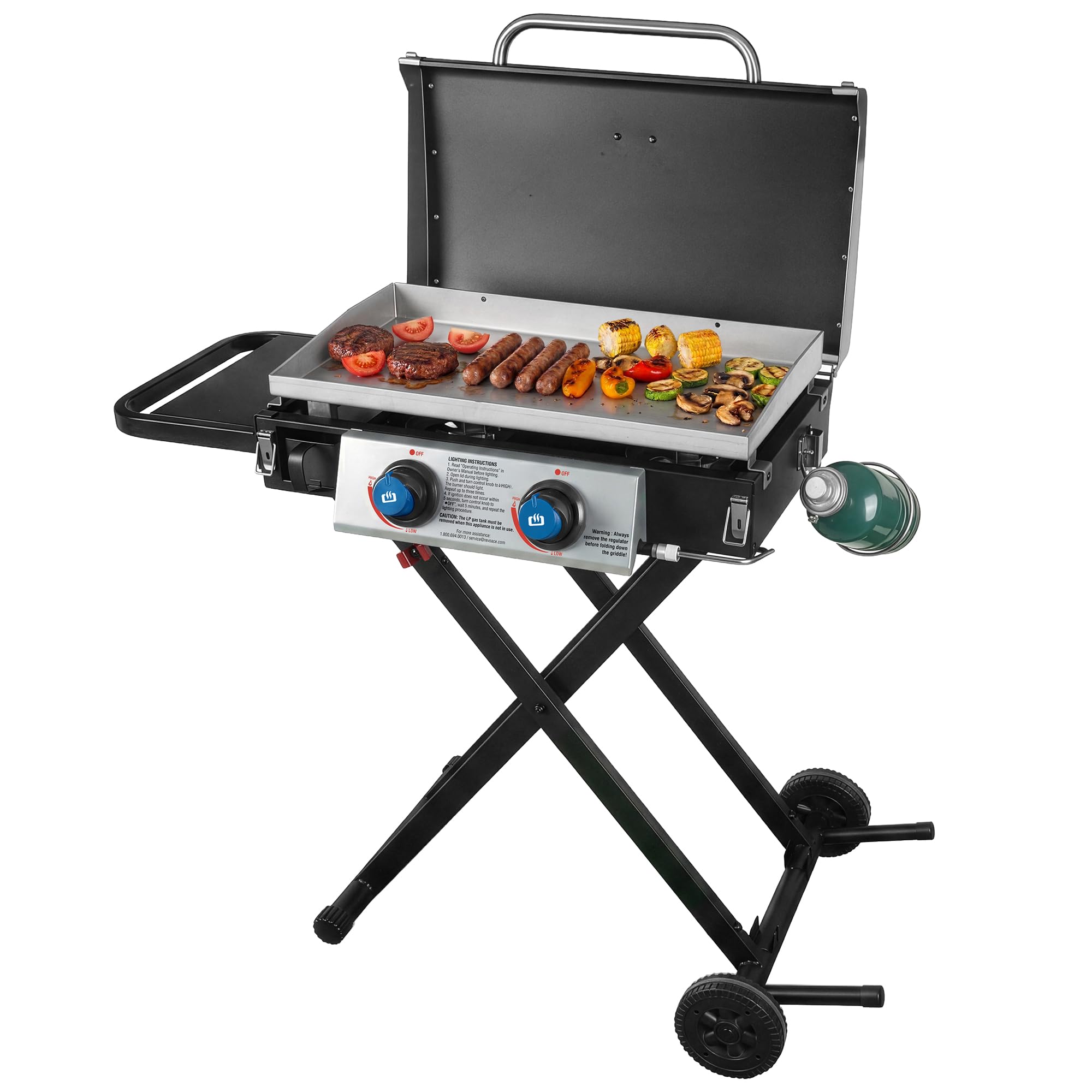 Amazon.com : Razor Griddle GGC2030M 25 Inch Outdoor 2 Burner